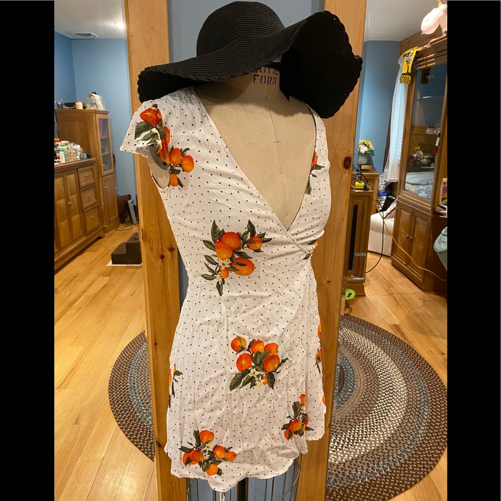 Polka dot and oranges dress